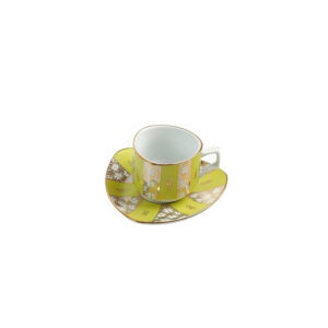 tasse café crème rayée